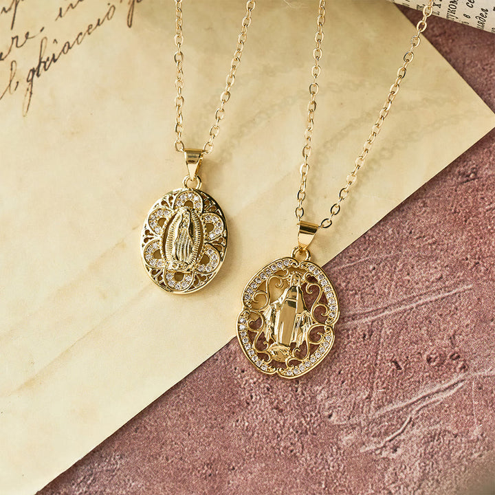 FREE Today: Our Lady Three-Design Necklace: Steady Companion for Quiet Routines