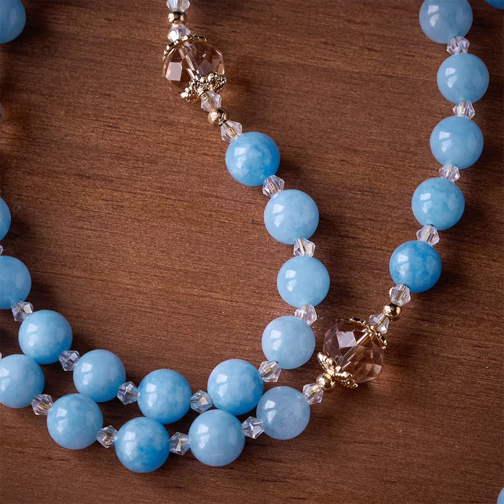 SolaceBeads Serene Waters Aquamarine Beads Rosary