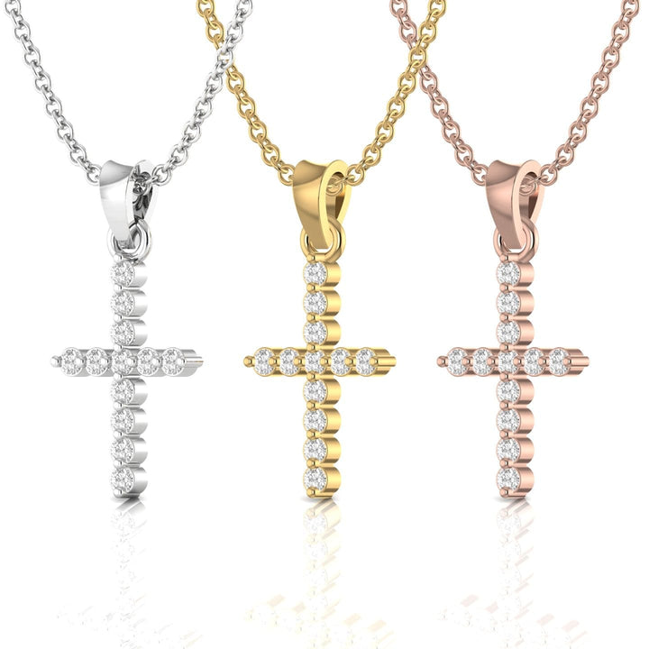 Classic Diamond Cross Necklace