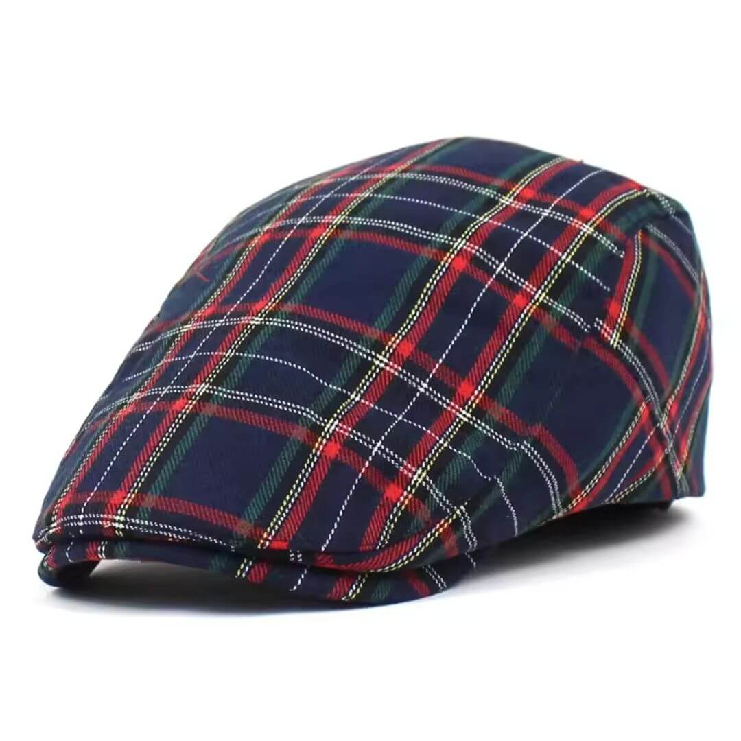 Tartan Cotton Ivy Cap | BOSTON
