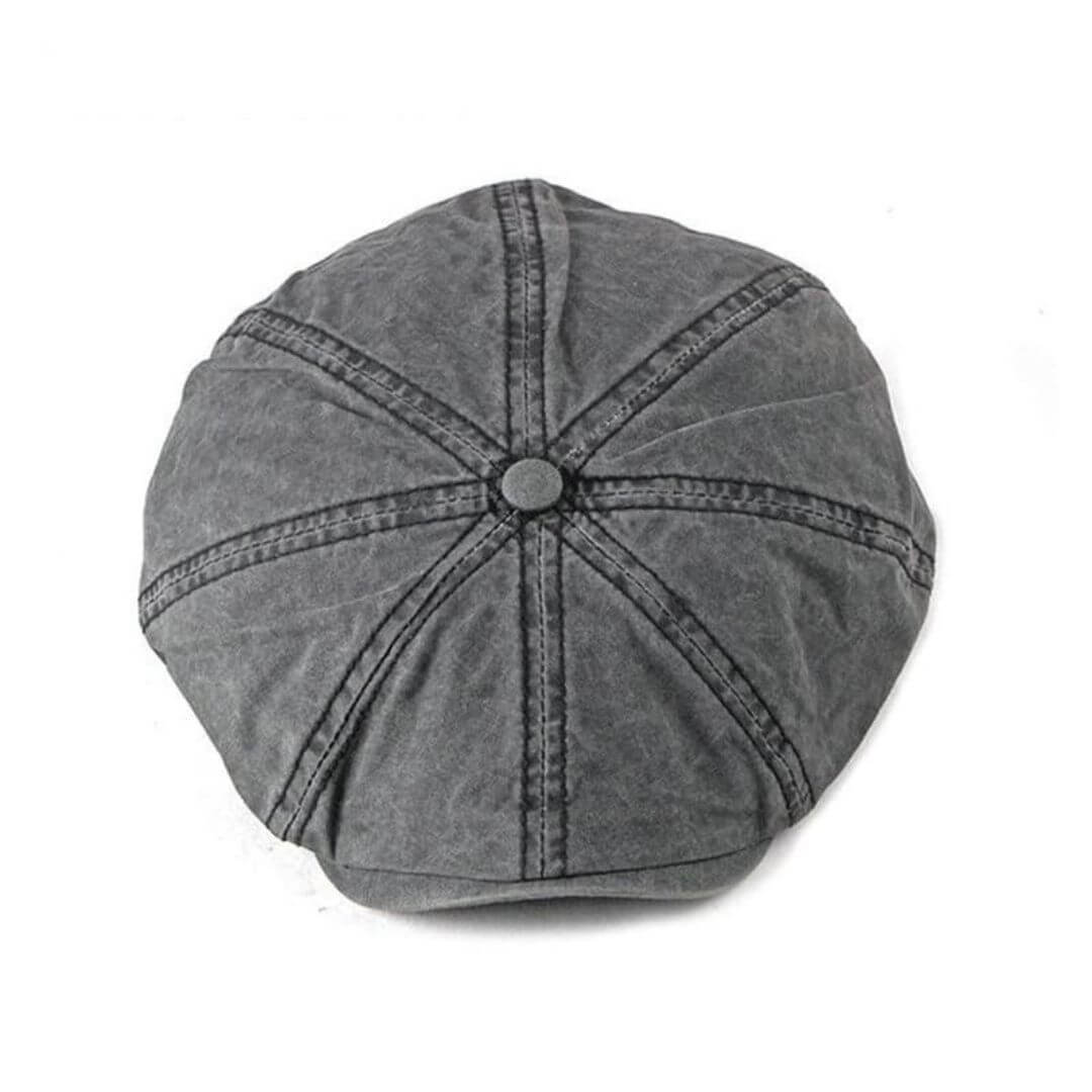 Washed Cotton Newsboy Cap | MALIBU