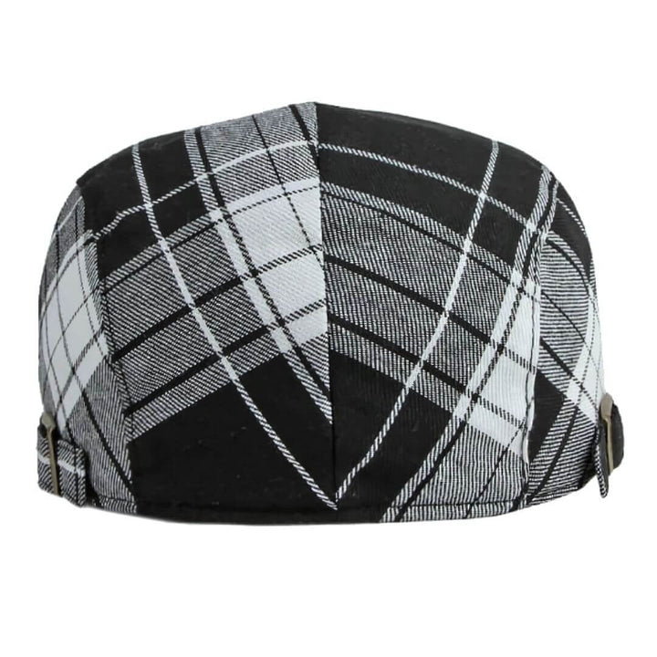 Plaid Cotton Flat Cap | JACKSONVILLE