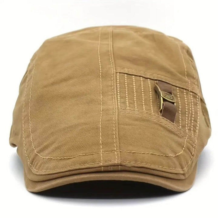 Twill Cotton Flat Cap | HARTFORD