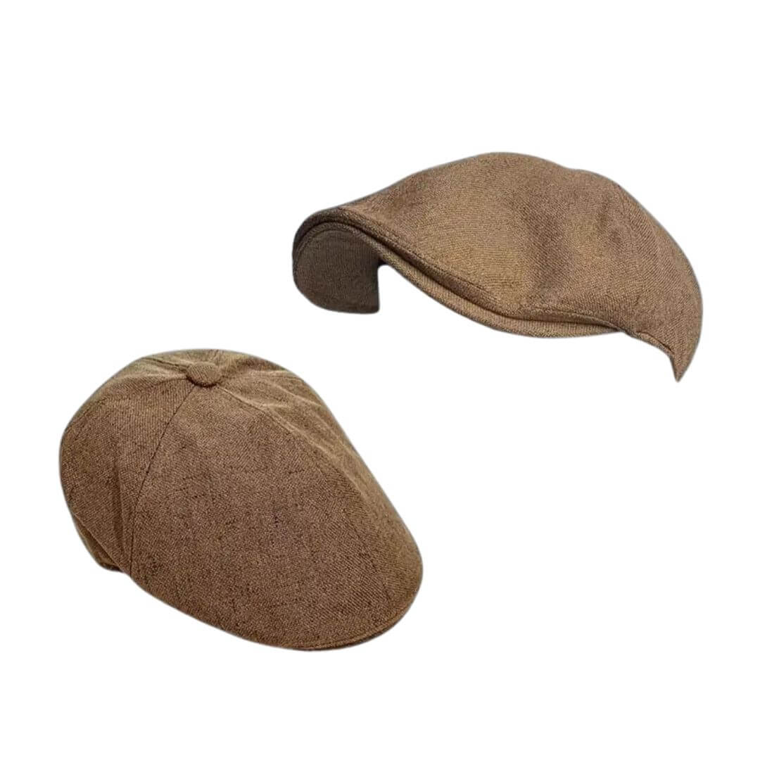 Linen Blend Flat Cap | MUNICH