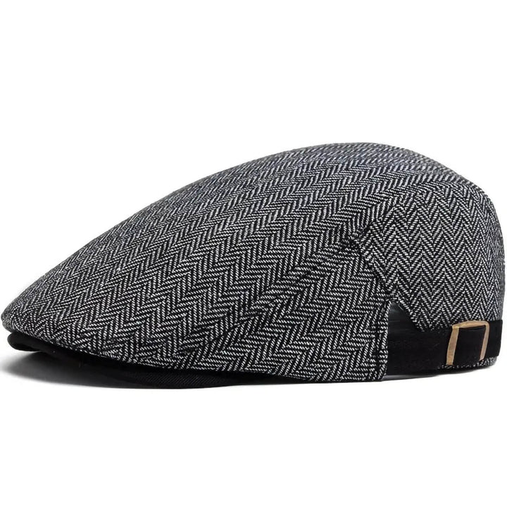 Herringbone Flat Cap | EVANSTON