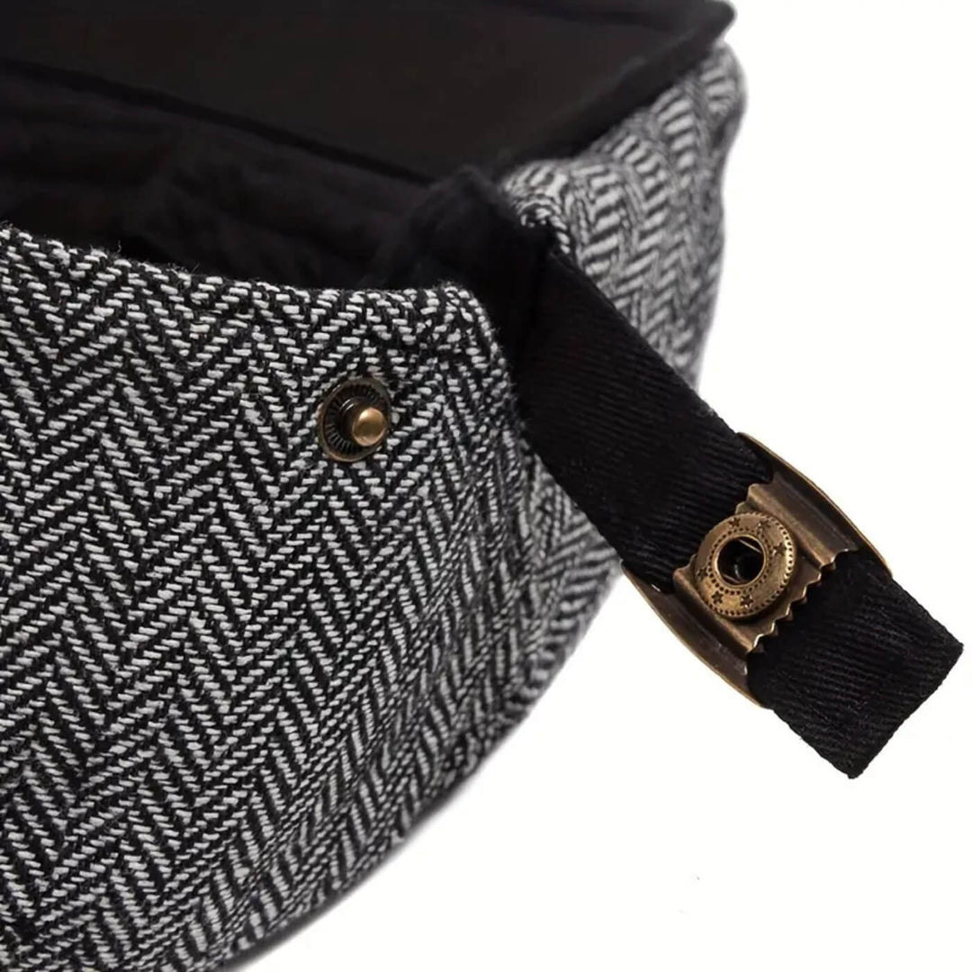 Herringbone Flat Cap | EVANSTON