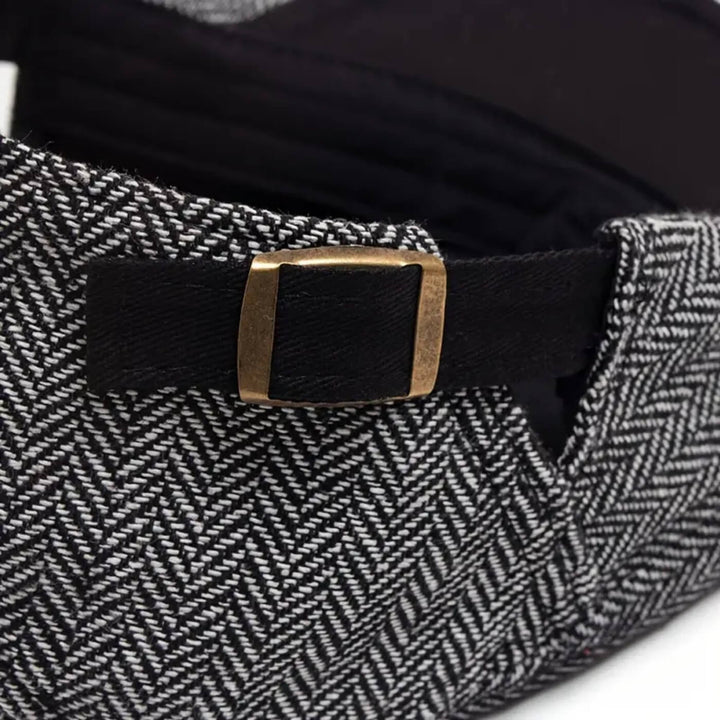 Herringbone Flat Cap | EVANSTON