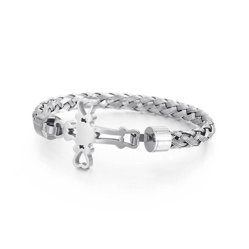 Men's Cross Bracelet Hollowed