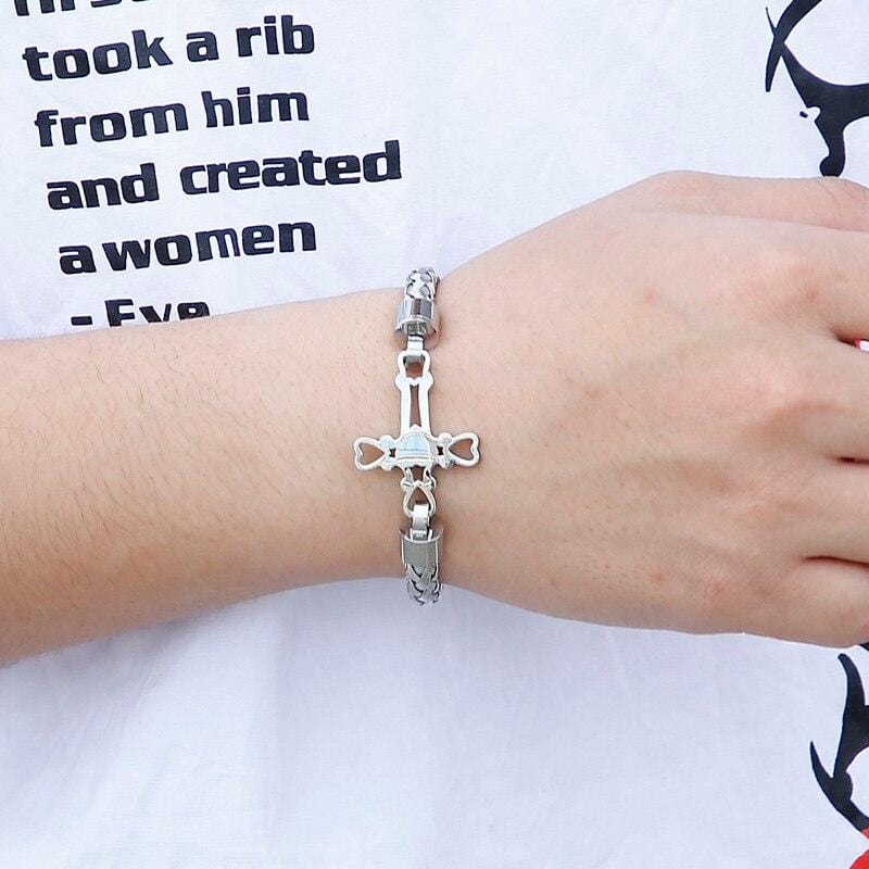 Men's Cross Bracelet Hollowed