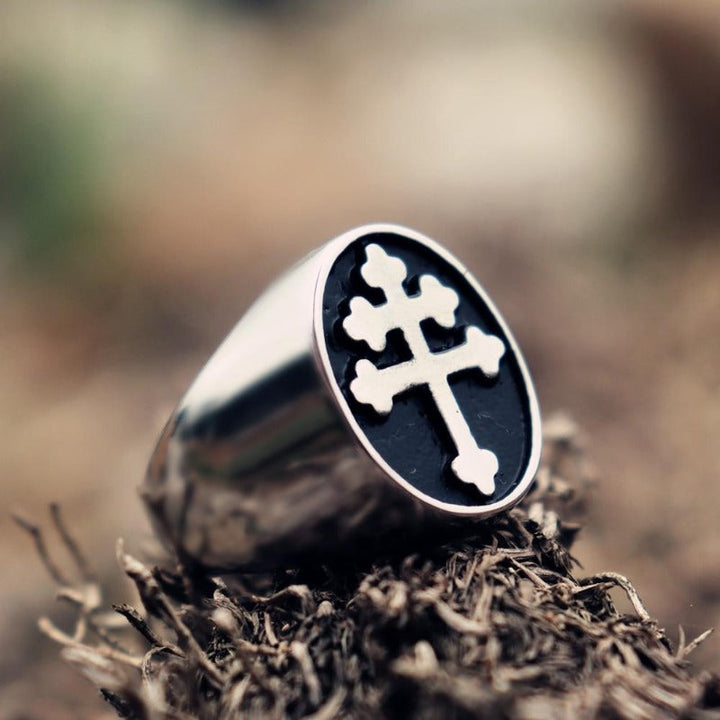 Christian Ring Lorraine Cross