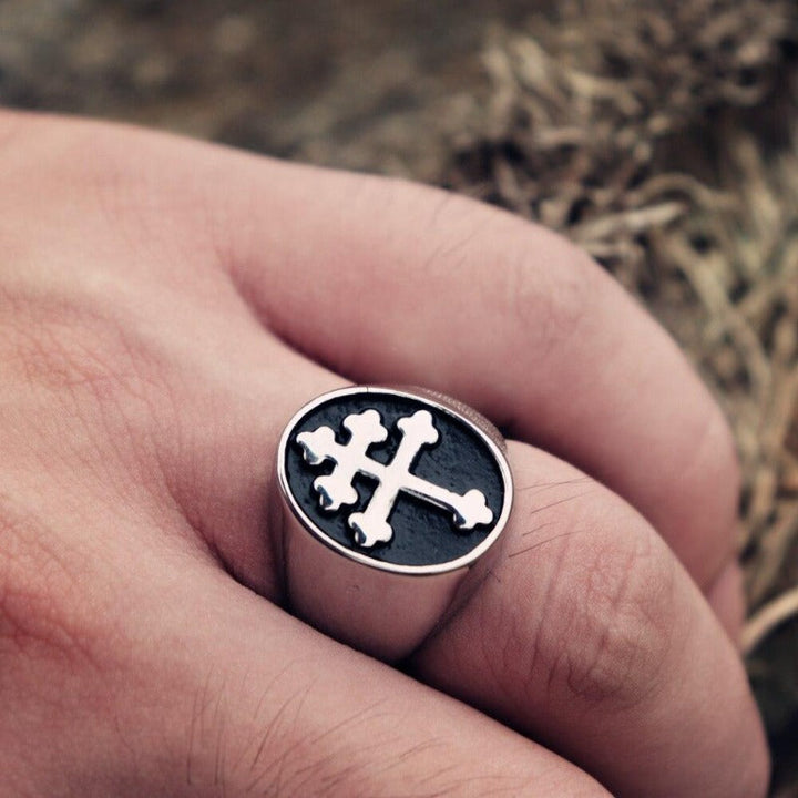 Christian Ring Lorraine Cross
