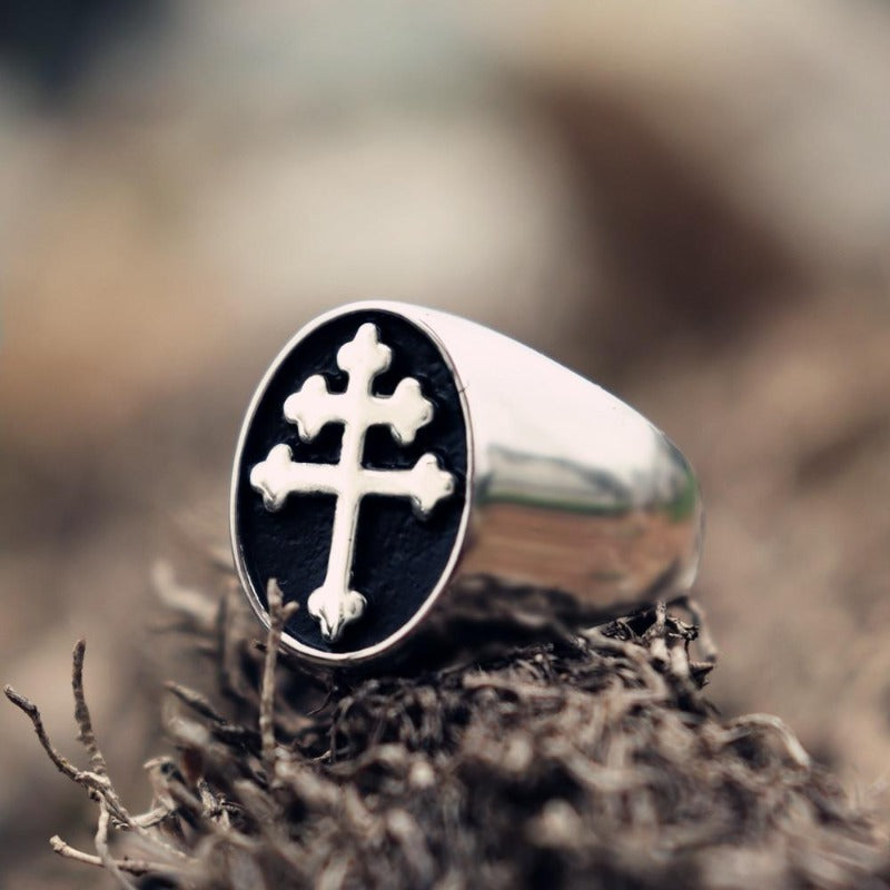 Christian Ring Lorraine Cross