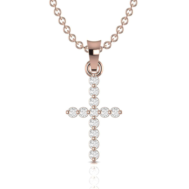 Classic Diamond Cross Necklace