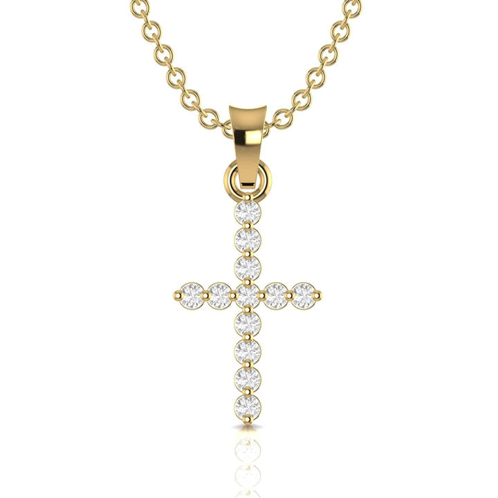 Classic Diamond Cross Necklace