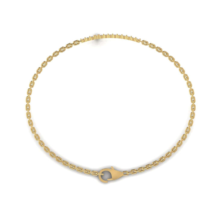 Diamond Cross Chain Bracelet