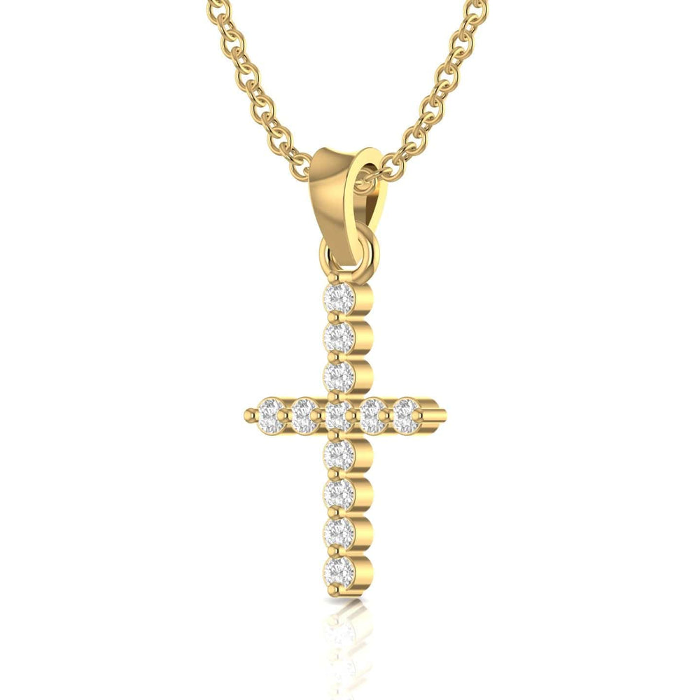 Classic Diamond Cross Necklace