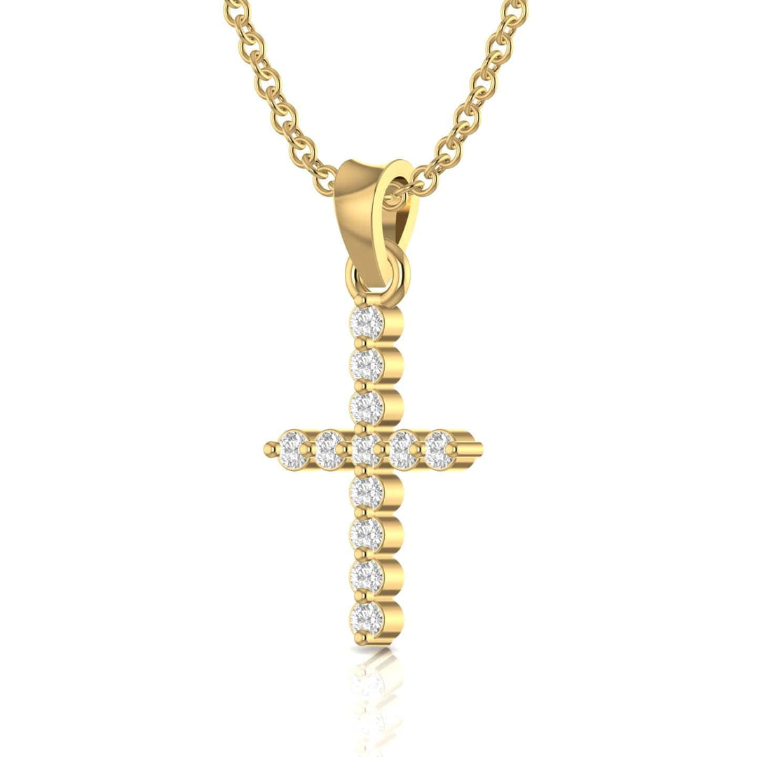 Classic Diamond Cross Necklace