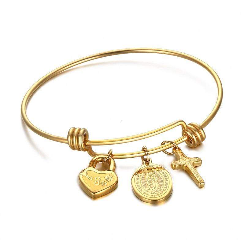 Women's Cross Bracelet Charm