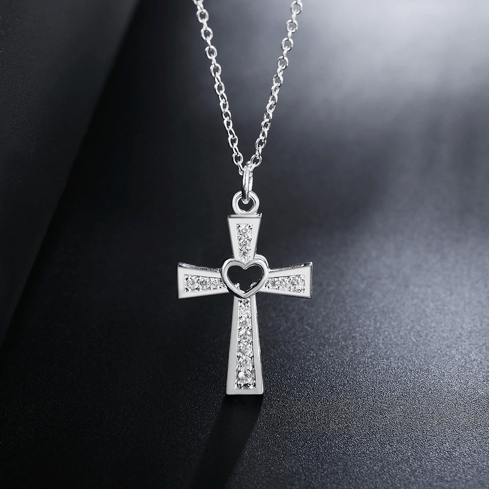 Women's Christian Necklace Heart