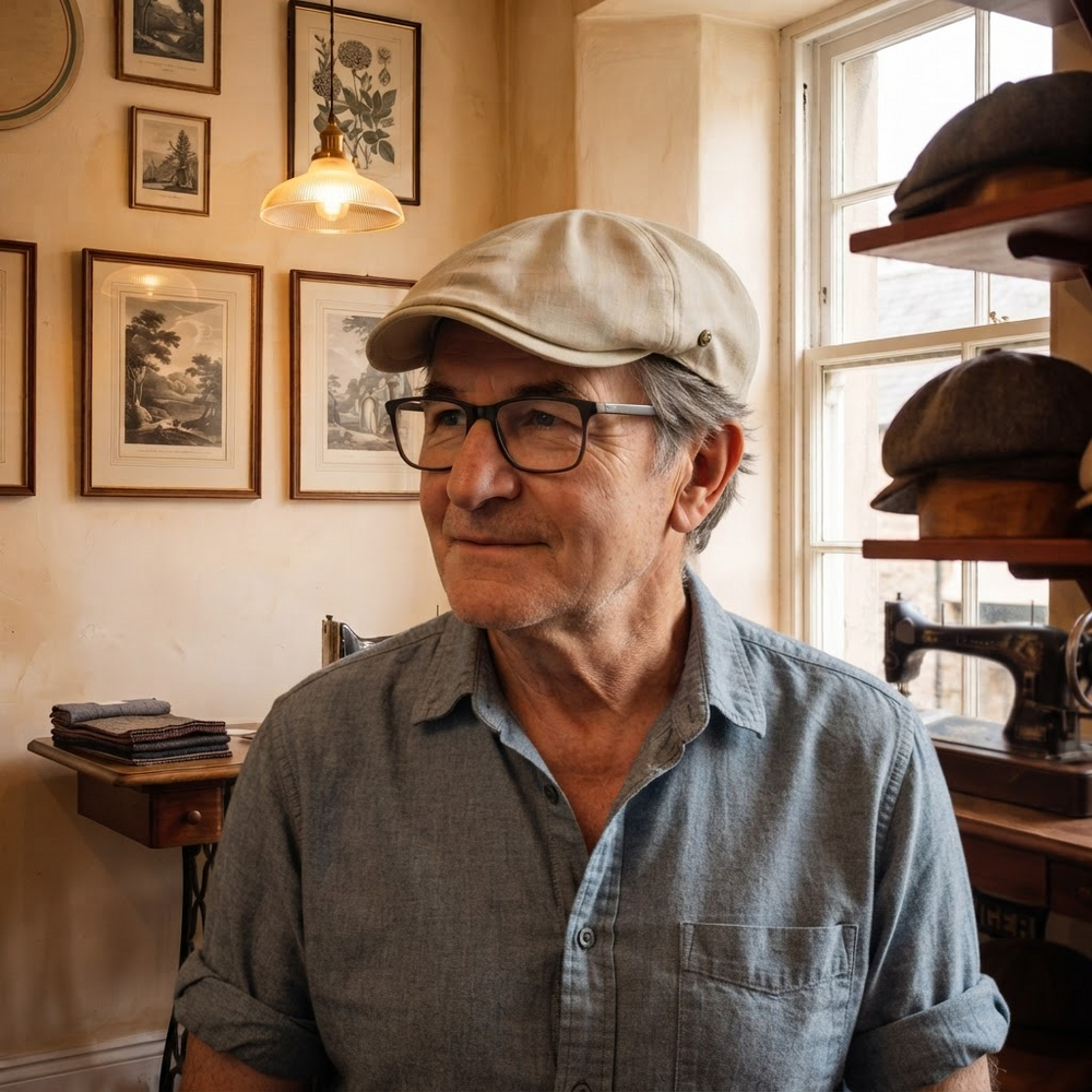 Frank's Caps — brushed-cotton-flat-cap-atlanta