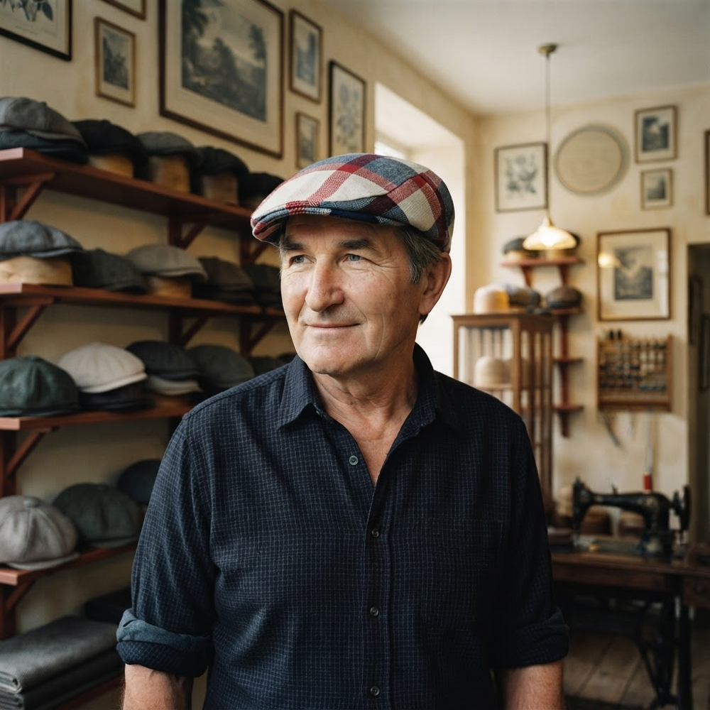 Frank's Caps — cotton-patchwork-flat-cap-kansas