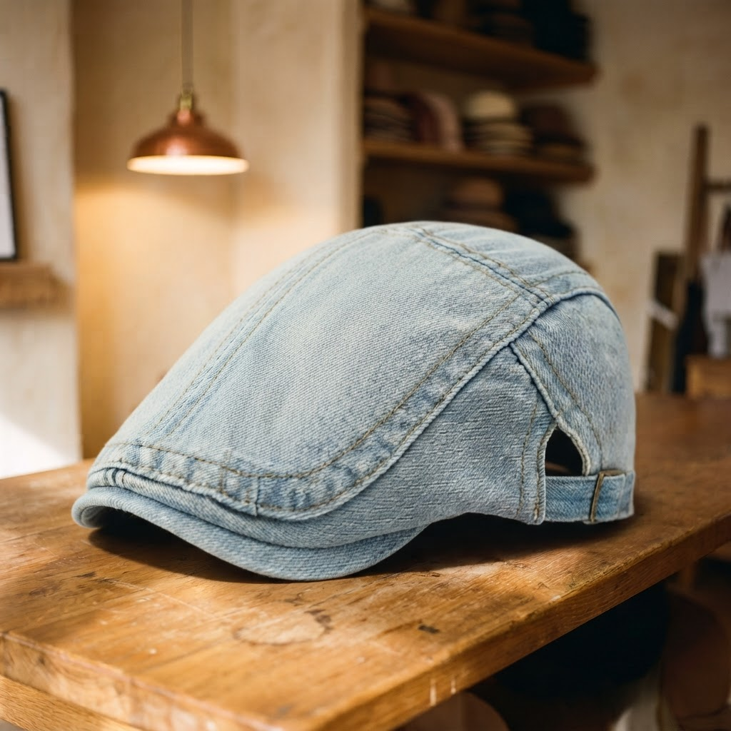Frank's Caps — denim-cotton-cap-burlington