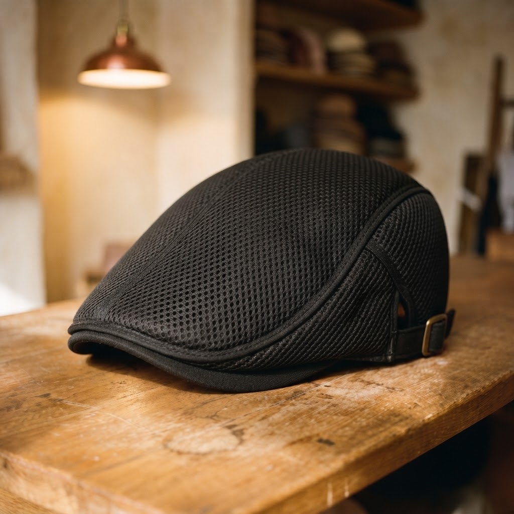 Frank's Caps — mesh-acrylic-flat-cap-amarillo