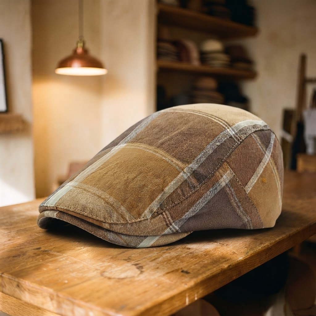 Frank's Caps — plaid-cotton-flat-cap-scranton