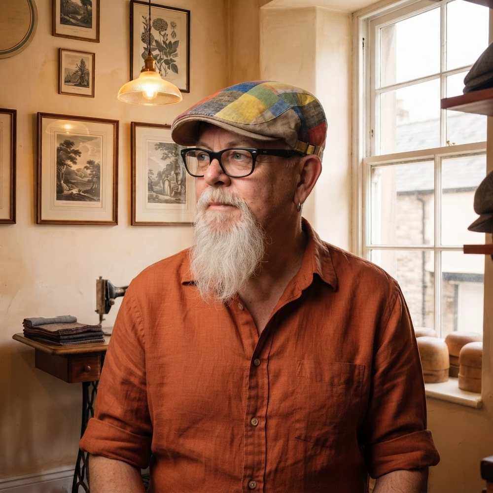 Frank's Caps — plaid-driving-cap-milton