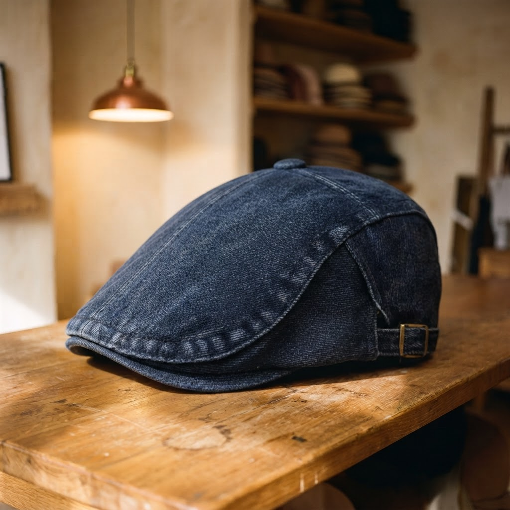 Frank's Caps — stonewashed-denim-cap-bozemen