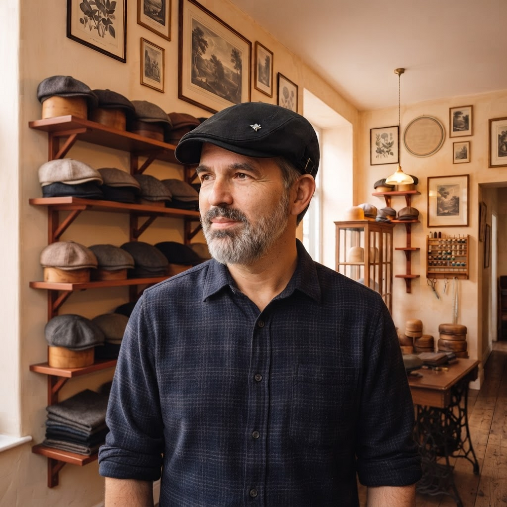 Frank's Caps — structured-cotton-flat-cap-minneapolis