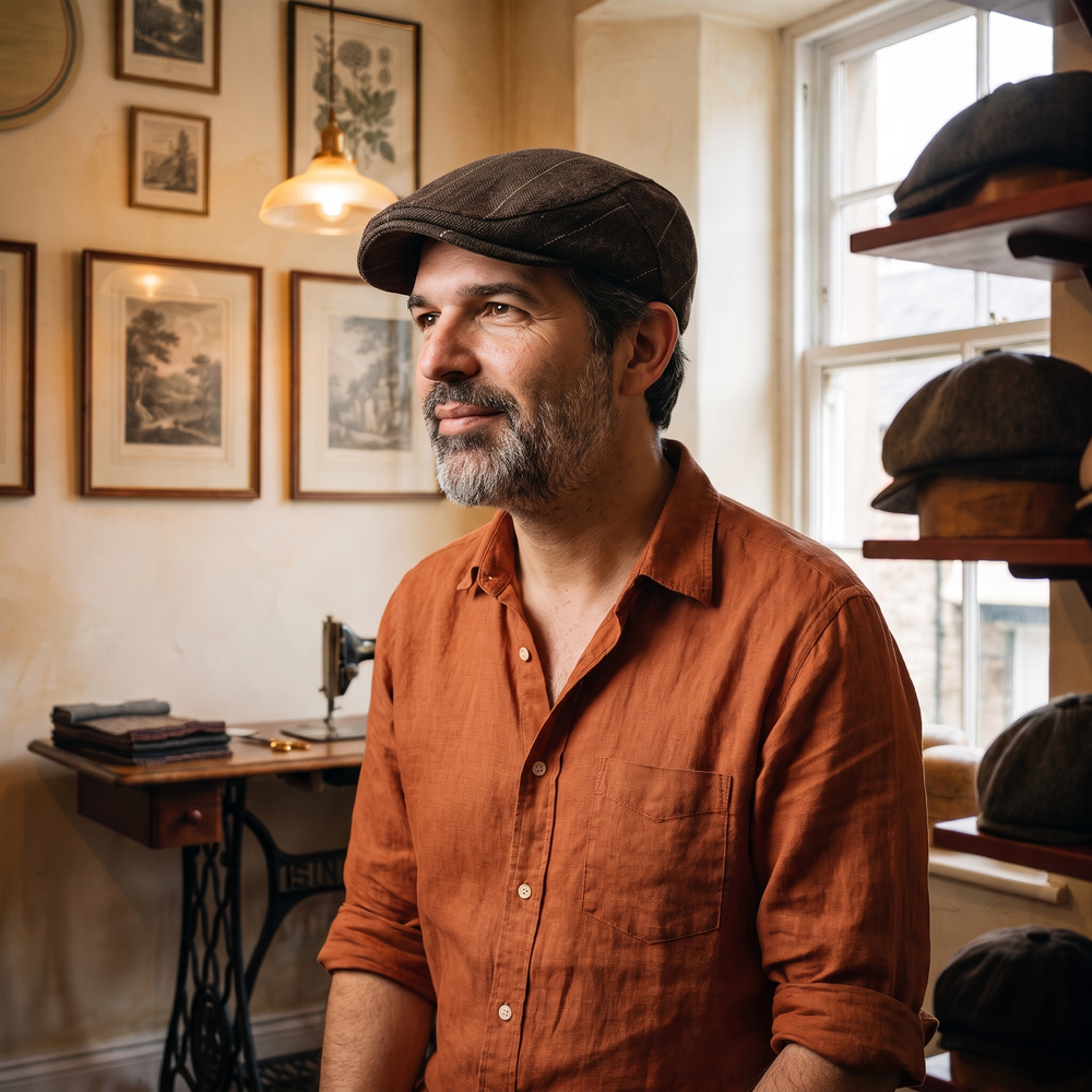 Frank's Caps — tweed-flat-cap-york