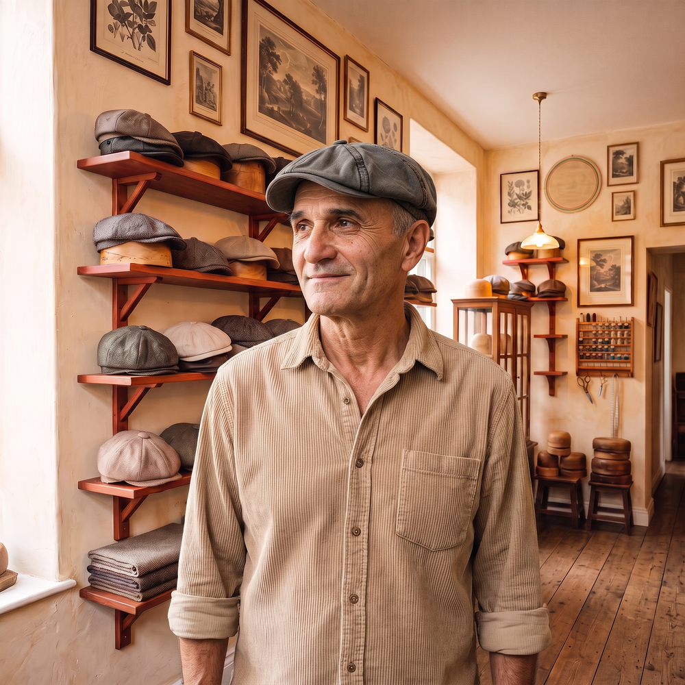 Frank's Caps — washed-cotton-newsboy-cap-malibu
