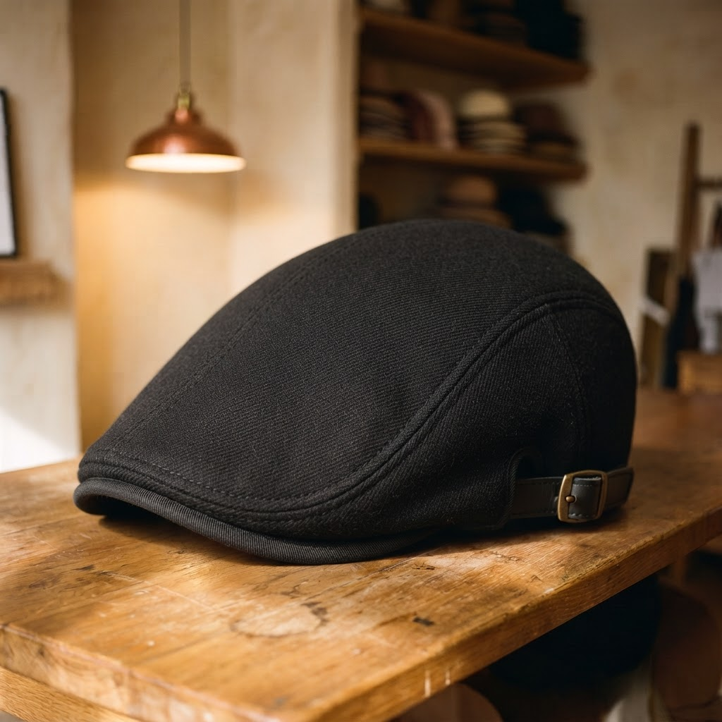 Frank's Caps — wool-blend-flat-cap-naples