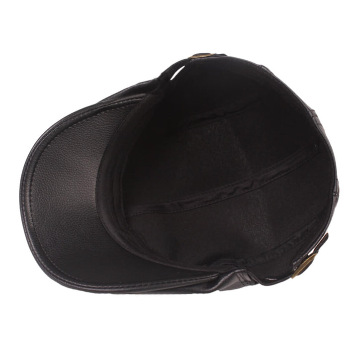 Leather Flat Cap | MONTPELIER