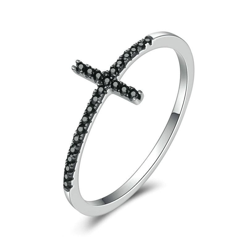 Christian Ring Black Diamond (Silver)